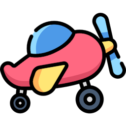 Aeroplane Toy Icon Image