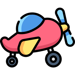 Aeroplane Toy Icon Image